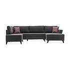 Eriska U-sofabed Antracit/Svart 825BLC2526