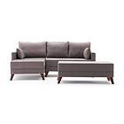 Antigua Mini Bäddsoffa med Divan Vänster Brun 825BLC2587