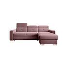 Trent Sovesofa m. Sjeselong med oppbevaring 3-sits Rosa CO-FR-RT-24VE