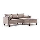 Antigua Sjeselongbäddsoffa Høyre Beige 825BLC1511