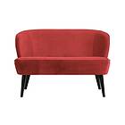 Serra 2-sits Soffa Sammet/Mörkrosa 340443-P