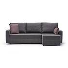 Highbank Sovesofa m. Sjeselong 4-sits 200x150 Brun 825BLC2606
