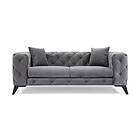 Sobrecedo 2-sits Soffa Antracit/Svart 859FTN2032