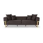 Matauri Sofa 3-sits Mörkbrun 291NDS1327