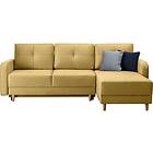 Saimon Sovesofa m. Sjeselong med oppbevaring 3-sits Gul CO-ROX-U-45SAV