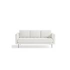 Debbi Soffa 3-sits Vit Bouclé H90107-3S(Wales 101)