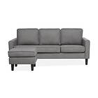 Sits Avesta Sofa 2-4 Med Puff Grå 152343