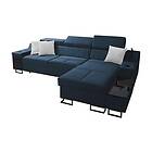 Seginus Sovesofa m. Sjeselong Förvaring 3-sits 226x127 Blå