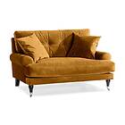 Andrew Loveseat Sammet Amber/Krom