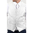 Neckwear Damask Bröllopsväst Off Vit