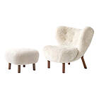 &Tradition Little Petra VB1 Incl. Pouf Sheepskin Oiled Oak