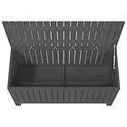 vidaXL Puteboks svart 115x49x60 cm massiv furu 823838