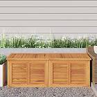 vidaXL Trädgårdslåda med påse 150x50x53 cm massiv teak 363272