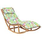 vidaXL Solseng med dyna gungdesign massiv teak 3063345