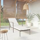 vidaXL Aurinkotuolit med dyna konstrotting svart 317635