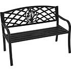 vidaXL Lesli Living Trädgårdsbench St. James 114x59.5x80 cm metallsvart 441290