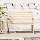 vidaXL Trädgårdsbänk 109x48x91,5 cm massiv furu 824060