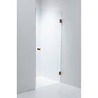 Duschbyggarna Duschdörr Swing Design Koppar 900x1913 mm / Bruntonat / Högerhängd