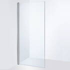 Duschbyggarna Duschdörr Wing De Luxe Rak 900mm 900x1900 mm / Mattsvart / Gråtonat