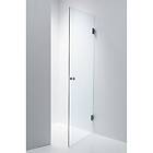 Duschbyggarna Duschdörr Swing Design Krom 750x1913 mm / Bruntonat / Högerhängd
