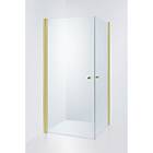Duschbyggarna Duschhörn Twin De Luxe 1000mm 1000x1000 mm / Mattsvart / Isglas