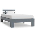 vidaXL Bed Frame grå massiv furu 90x200 cm 283166