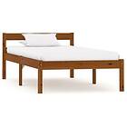 vidaXL Bed Frame honungsbrun massiv furu 90x200 cm 283208