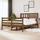 vidaXL Bed Frame honungsbrun massivt trä 150x200 cm 3101096