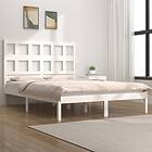 vidaXL Bed Frame vit massiv furu 160x200 cm 3104489