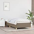 vidaXL Sängram taupe 90x190 cm tyg 347129