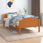 vidaXL Sängynrunko honungsbrun massiv furu 90x200 cm 322036