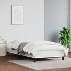 vidaXL cadre de lit med huvudgavel vit 90x190 cm konstläder 347472