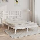 vidaXL Bed Frame vit massivt trä 150x200 cm 3105956