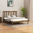 vidaXL Bed Frame honungsbrun massivt trä 150x200 cm 3106776