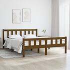 vidaXL Bed Frame honungsbrun massivt trä 140x190 cm 810662