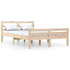 vidaXL Bed Frame massivt trä 120x190 cm 814789