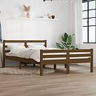 vidaXL Bed Frame honungsbrun massivt trä 120x200 cm 814817