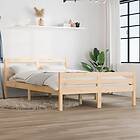 vidaXL Bed Frame massivt trä 150x200 cm 814824