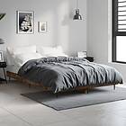 vidaXL Bed Frame rökfärgad ek 120x190 cm konstruerat trä 832298