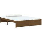 vidaXL Bed Frame honungsbrun massivt trä 140x200 cm 814952