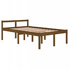 vidaXL Sängynrunko honungsbrun massiv furu 120x200 cm 810612