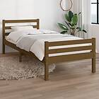 vidaXL Bed Frame honungsbrun massiv furu 75x190 cm 2FT6 814782