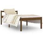 vidaXL Sängynrunko honungsbrun massiv furu 90x190 cm 3FT 810582