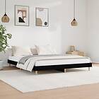 vidaXL Sängynrunko svart 160x200 cm massivt trä 832022