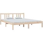 vidaXL Sängynrunko massivt trä 160x200 cm 814894
