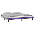 vidaXL Bed Frame LED honungsbrun 120x190 cm massivt trä 820644