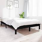 vidaXL Bed Frame svart 150x200 cm massiv furu 820550