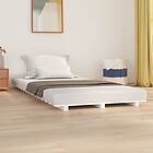 vidaXL Bed Frame vit 100x200 cm massiv furu 824554