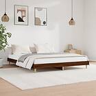 vidaXL Bed Frame brun ek 150x200 cm konstruerad trä 832036