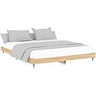 vidaXL Bed Frame sonoma-ek 120x200 cm konstruerad trä 832152